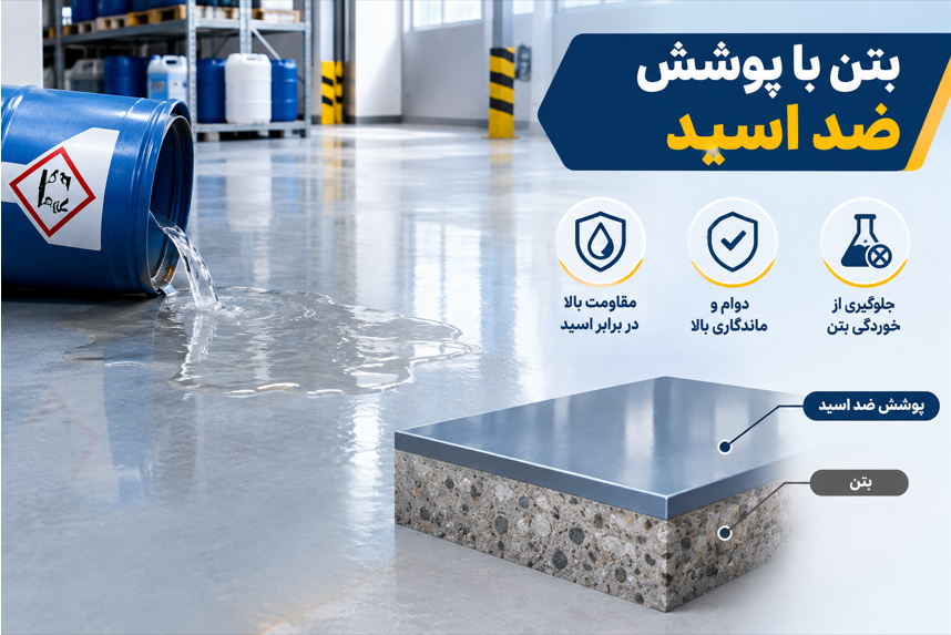 پوشش ضد اسید بتن